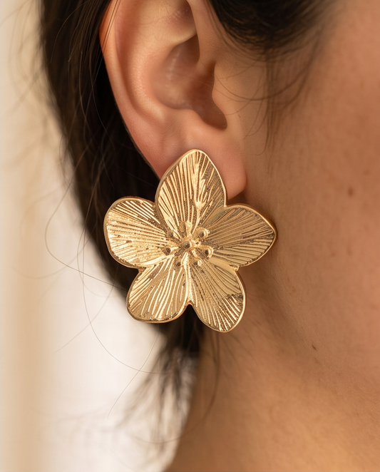 Aros Flor Dorados