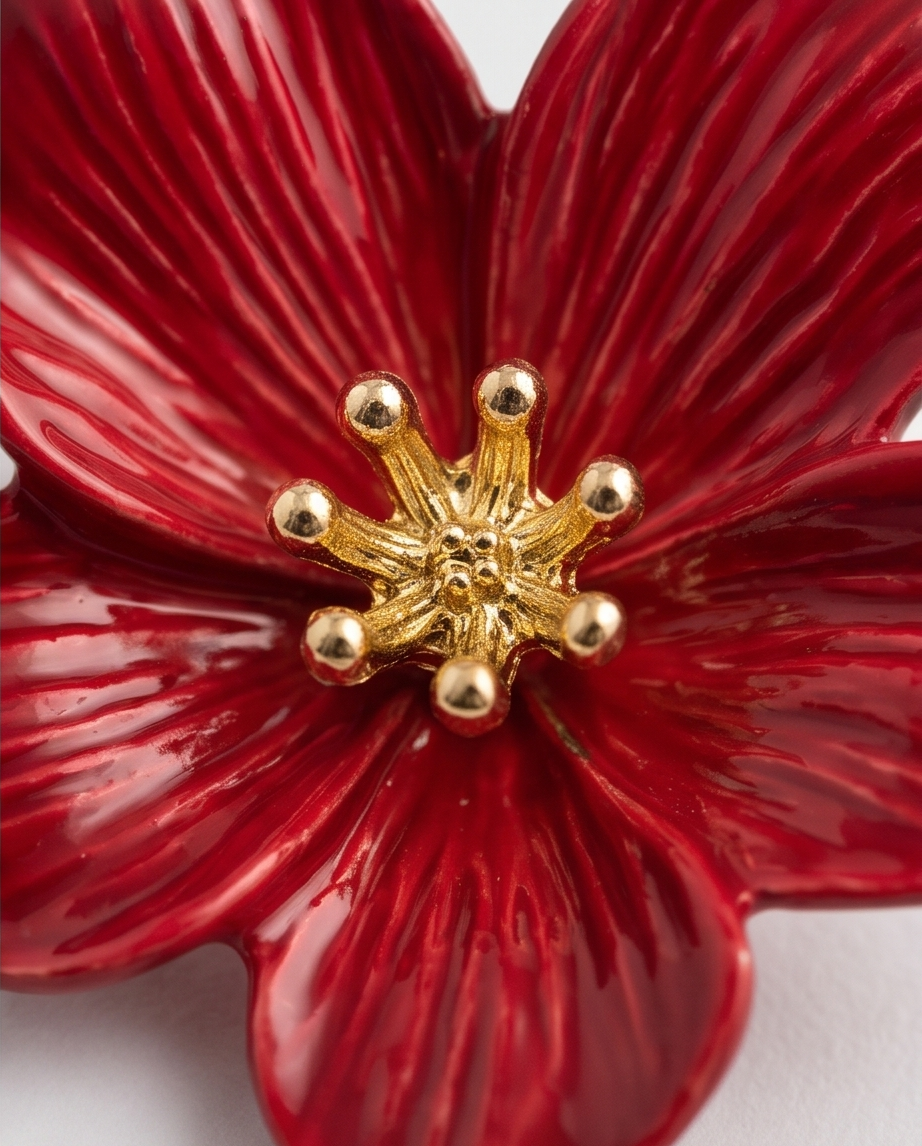 Aros Rosario Rojos