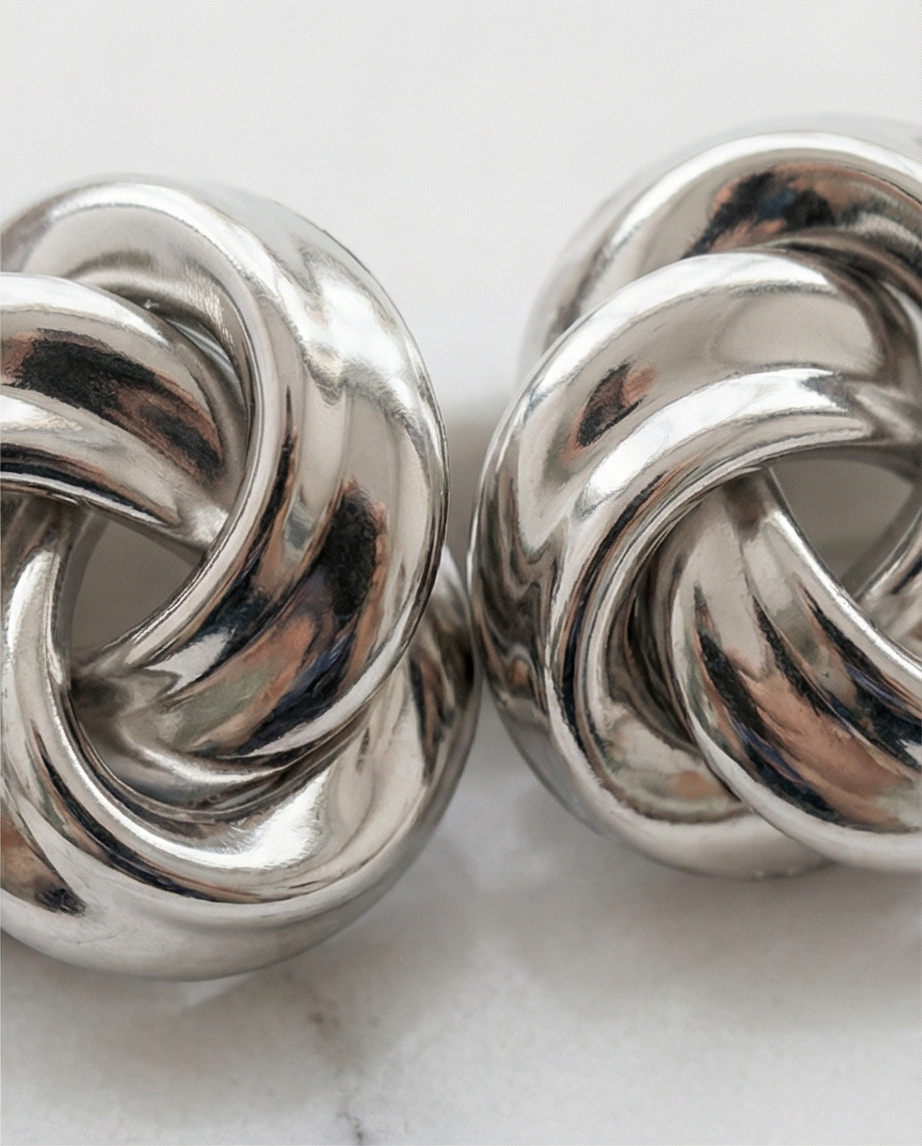 Aros Girasol Plateados