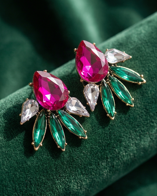 Aros Catalina fucsia
