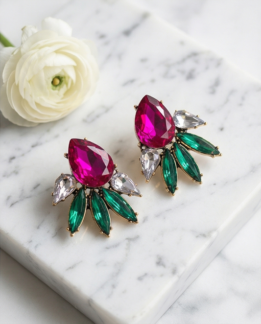 Aros Catalina fucsia
