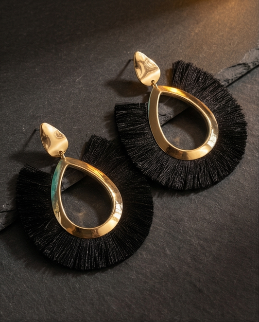 Aros Delfina Negros