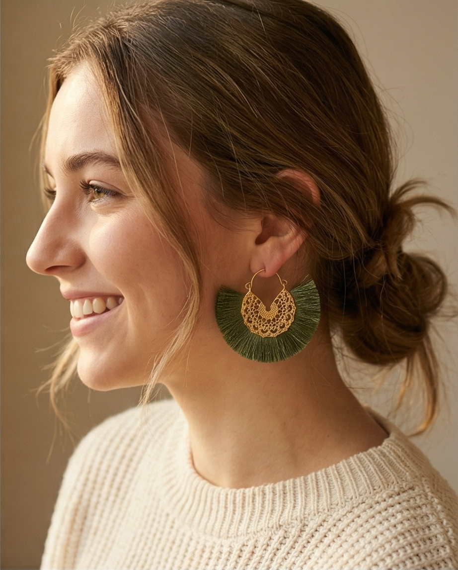 Aros Isabella Verde claro
