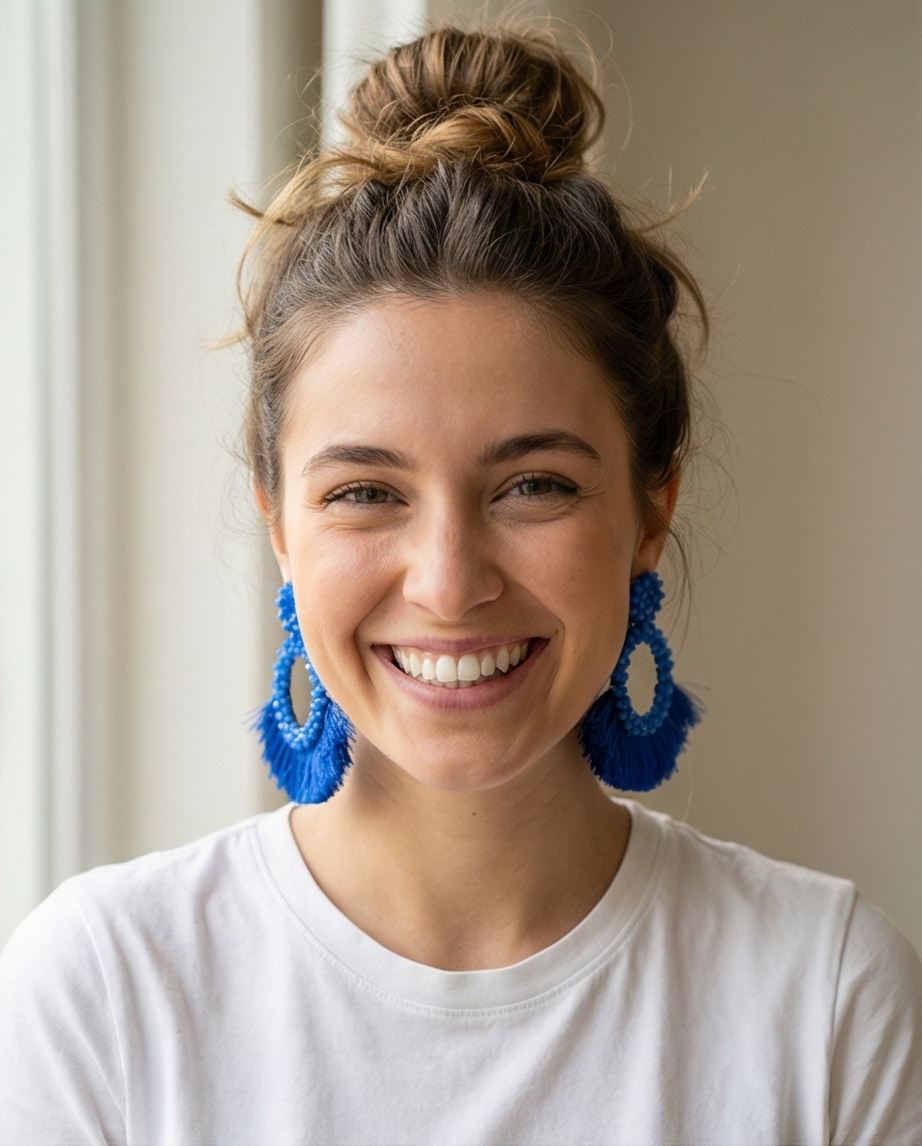 Aros Josefa Azul