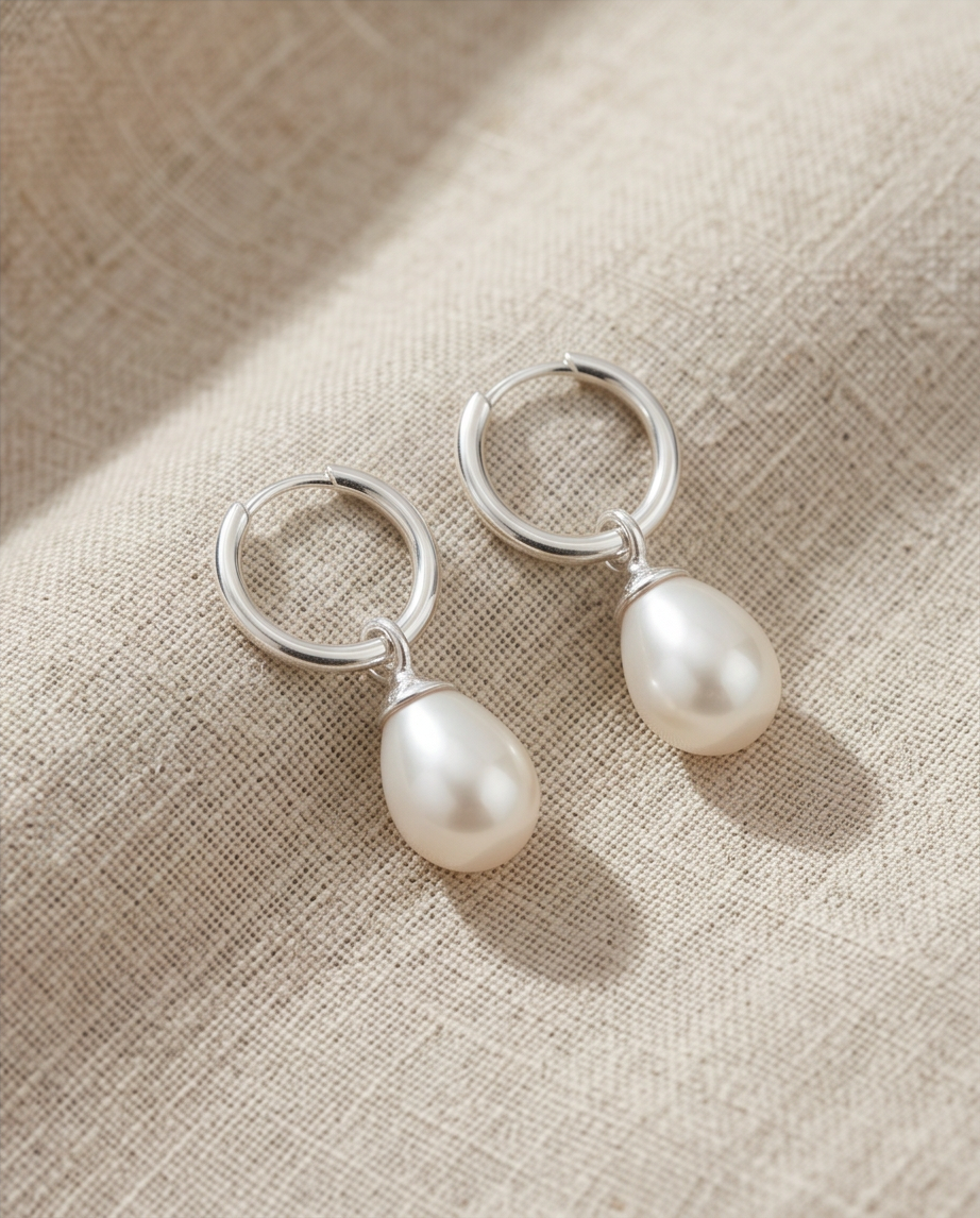 Aros Vera Plateado Bañados Oro Blanco