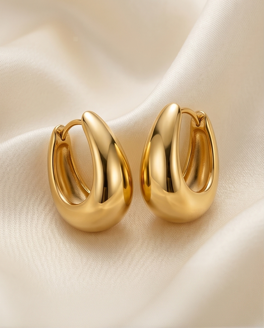 Aros Andrea bañados en oro