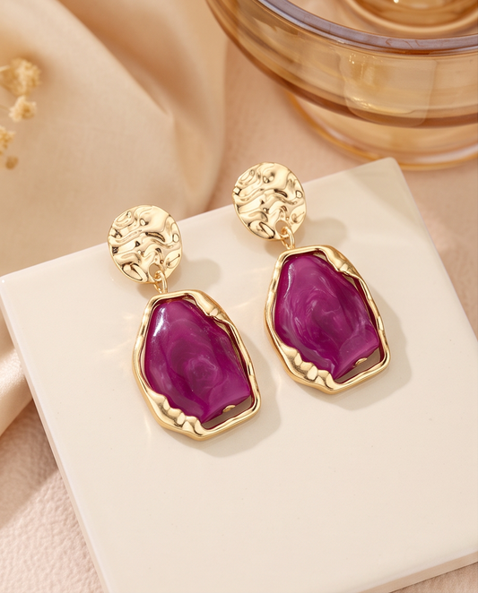 Aros Lucía Fucsia